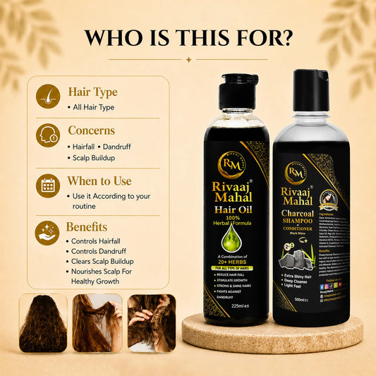 Rivaaj Mahal Hair Oil & Organic Shampoo